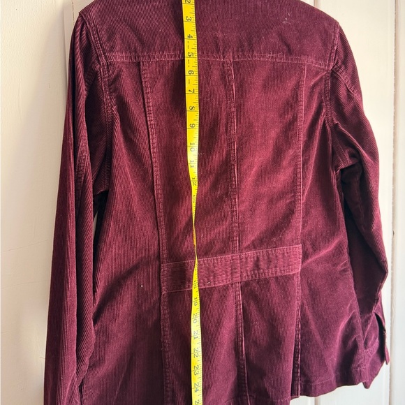 Eddie Bauer Women's Corduroy Jacket in Burgundy sz large 100% Cotton - Picture 4 of 4